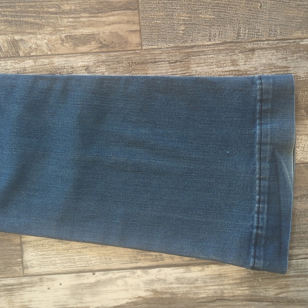 KIMES RANCH Women's Lola Dark Indigo Trouser Cut Flare Jeans jeans sz 6x36L EUC - Picture 14 of 16